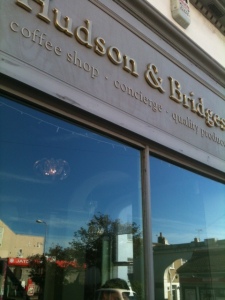 Hudson and Bridges cafe and concierge, Brighton
